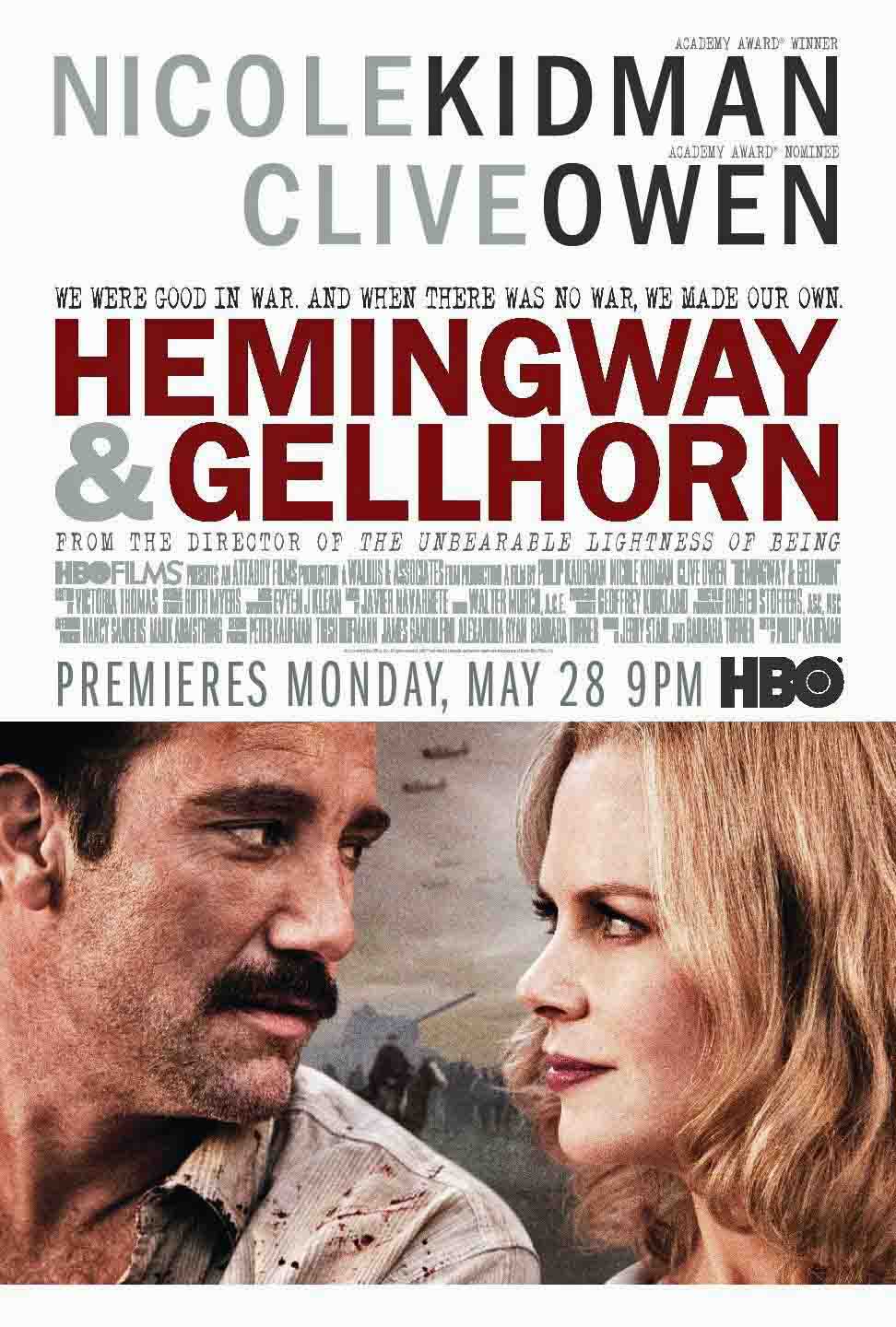 Hemingway & Gellhorn (2012) เฮ็มมิงเวย์กับเกลฮอร์น จารึกรักกลางสมรภูมิ ดูหนังออนไลน์ HD